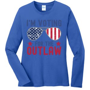 IM Voting For The Outlaw Meaningful Gift Fourth Of July Trump 2031 Meaningful G Ladies Long Sleeve Shirt