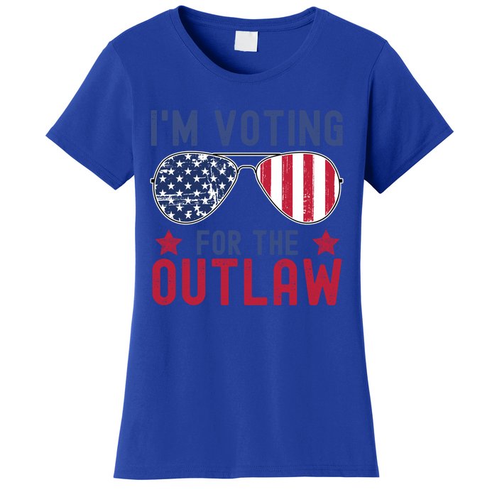 IM Voting For The Outlaw Meaningful Gift Fourth Of July Trump 2031 Meaningful G Women's T-Shirt