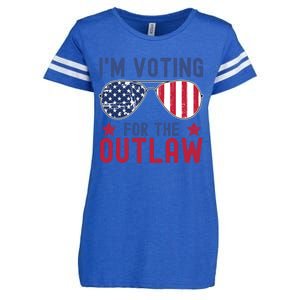 IM Voting For The Outlaw Meaningful Gift Fourth Of July Trump 2031 Meaningful G Enza Ladies Jersey Football T-Shirt