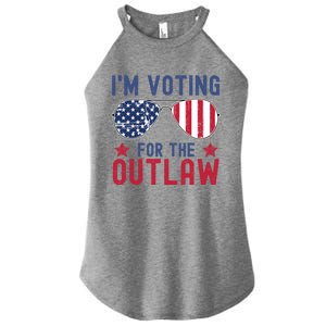 IM Voting For The Outlaw Meaningful Gift Fourth Of July Trump 2031 Meaningful G Women's Perfect Tri Rocker Tank