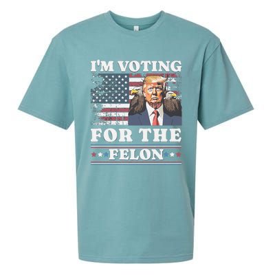 IM Voting For The Felon Funny Still Voting Trump Sueded Cloud Jersey T-Shirt