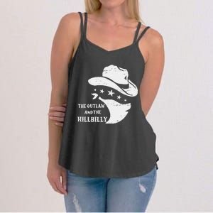 IM Voting For The Outlaw And The Hillbilly 2024 Cowboy Gift Women's Strappy Tank