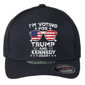 IM Voting For Trump And Kennedy 2024 Flexfit Unipanel Trucker Cap