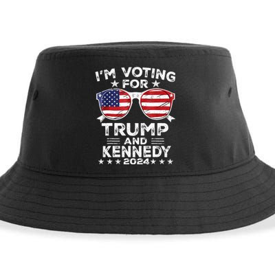 IM Voting For Trump And Kennedy 2024 Sustainable Bucket Hat