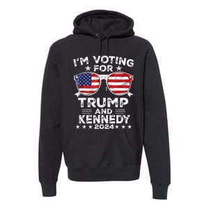 IM Voting For Trump And Kennedy 2024 Premium Hoodie