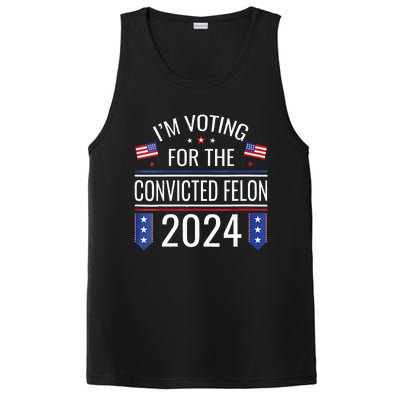 Im Voting For The Convicted Fellon 2024 Us Flag Pro Trump PosiCharge Competitor Tank