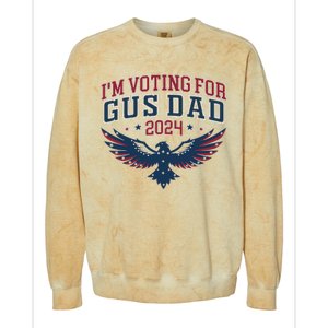 IM Voting For Gus Dad Harris Walz 2024 Pres And Vice Colorblast Crewneck Sweatshirt