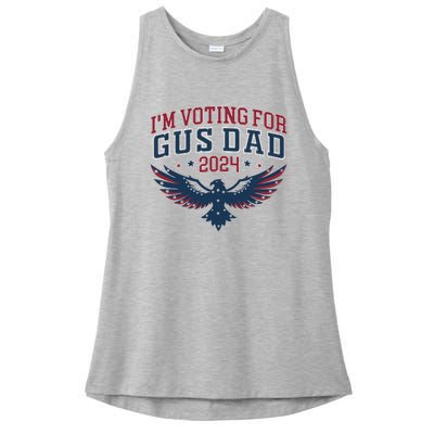 IM Voting For Gus Dad Harris Walz 2024 Pres And Vice Ladies PosiCharge Tri-Blend Wicking Tank