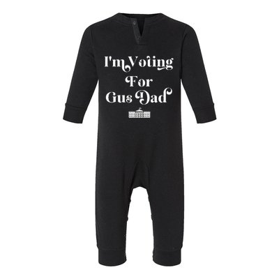 IM Voting For Gus Dad Vote Harris Walz 2024 Election Waltz Infant Fleece One Piece