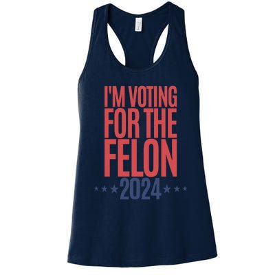 IM Voting For The Felon Women's Racerback Tank