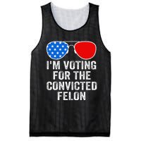 IM Voting For The Convicted Felon Funny Pro 2024 Mesh Reversible Basketball Jersey Tank