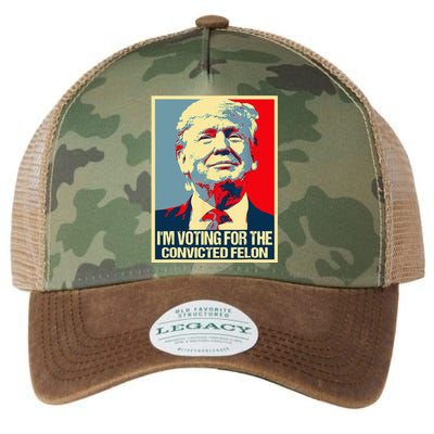 IM Voting For The Convicted Felon Legacy Tie Dye Trucker Hat