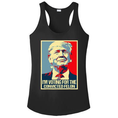 IM Voting For The Convicted Felon Ladies PosiCharge Competitor Racerback Tank