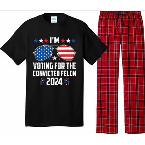 IM Voting Felon 2024 Voting For Felon Women Convicted Felon Pajama Set