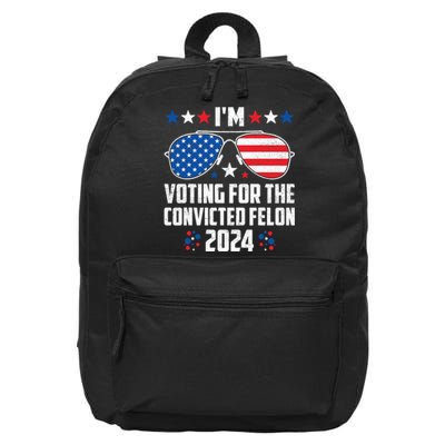 IM Voting Felon 2024 Voting For Felon Women Convicted Felon 16 in Basic Backpack