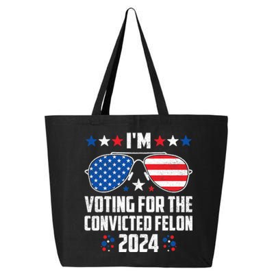 IM Voting Felon 2024 Voting For Felon Women Convicted Felon 25L Jumbo Tote