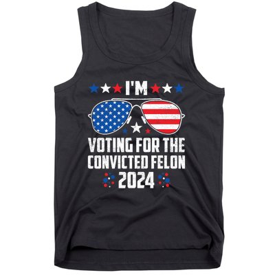 IM Voting Felon 2024 Voting For Felon Women Convicted Felon Tank Top