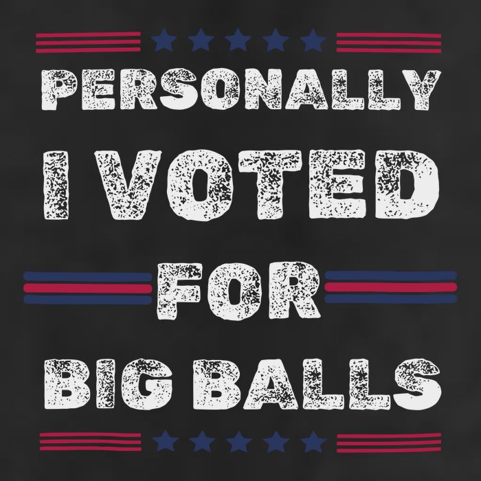 I Voted For Big Balls Funny Political Adult Drive Performance Visor