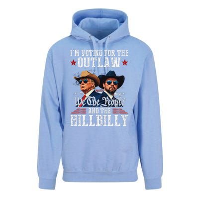 IM Voting For The Outlaw And The Hillbilly Trump Vance 2024 Unisex Surf Hoodie