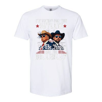 IM Voting For The Outlaw And The Hillbilly Trump Vance 2024 Softstyle CVC T-Shirt