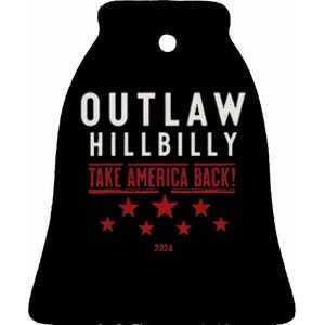 Im Voting For The Outlaw And The Hillbilly Ceramic Bell Ornament