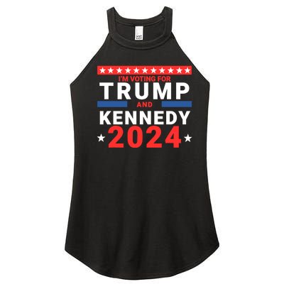 IM Voting For Trump And Kennedy 2024 Women’s Perfect Tri Rocker Tank