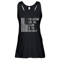 IM Voting For The Felon & The Hillbilly 2024 Pro Trump Meme Gift Ladies Essential Flowy Tank