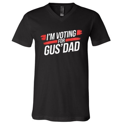 IM Voting For Gus Dad Harris Walz V-Neck T-Shirt