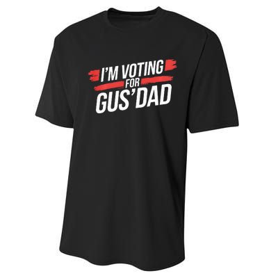 IM Voting For Gus Dad Harris Walz Performance Sprint T-Shirt