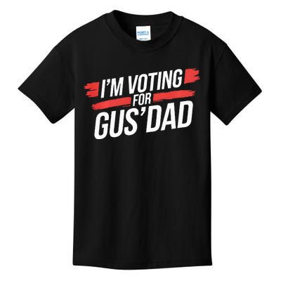 IM Voting For Gus Dad Harris Walz Kids T-Shirt