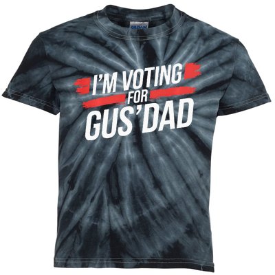 IM Voting For Gus Dad Harris Walz Kids Tie-Dye T-Shirt