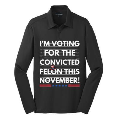 Im Voting For The Convicted Felon This November R Silk Touch Performance Long Sleeve Polo