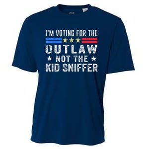 Im Voting For The Outlaw Not The Sniffer 2024 Messy Bun Cooling Performance Crew T-Shirt