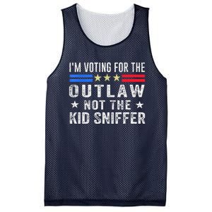 Im Voting For The Outlaw Not The Sniffer 2024 Messy Bun Mesh Reversible Basketball Jersey Tank