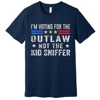 Im Voting For The Outlaw Not The Sniffer 2024 Messy Bun Premium T-Shirt