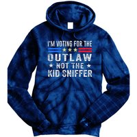 Im Voting For The Outlaw Not The Sniffer 2024 Messy Bun Tie Dye Hoodie