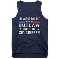 Im Voting For The Outlaw Not The Sniffer 2024 Messy Bun Tank Top