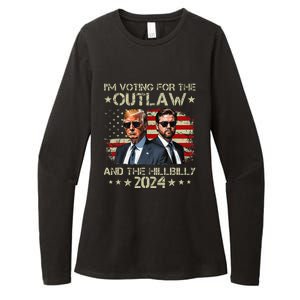 IM Voting For The Outlaw &The Hillbilly 2024 Pro Trump Meme Womens CVC Long Sleeve Shirt