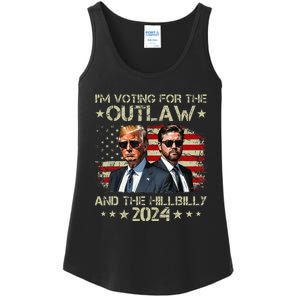 IM Voting For The Outlaw &The Hillbilly 2024 Pro Trump Meme Ladies Essential Tank