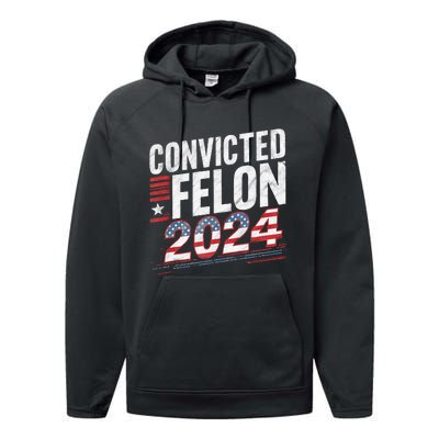 Im Voting For The Convicted Felon This November Performance Fleece Hoodie