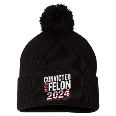 Im Voting For The Convicted Felon This November Pom Pom 12in Knit Beanie