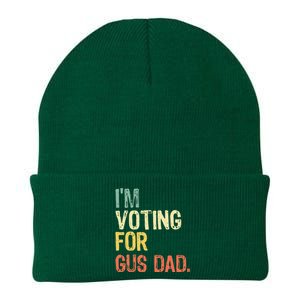 IM Voting For Gus Dad Vote Harris Walz 2024 Election Waltz Knit Cap Winter Beanie