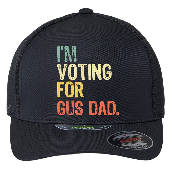 IM Voting For Gus Dad Vote Harris Walz 2024 Election Waltz Flexfit Unipanel Trucker Cap