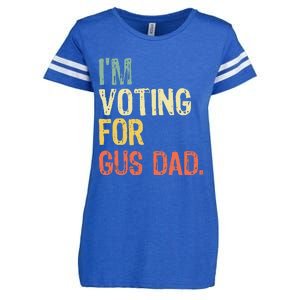 IM Voting For Gus Dad Vote Harris Walz 2024 Election Waltz Enza Ladies Jersey Football T-Shirt