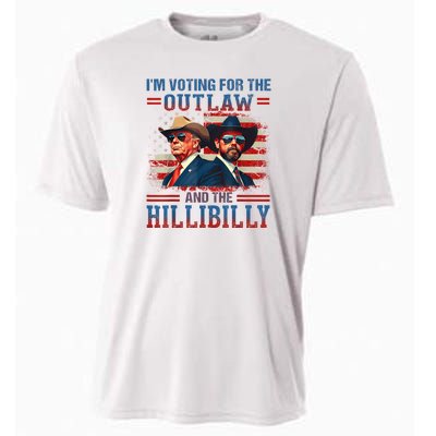 IM Voting For The Outlaw And The Hillbilly Trump Vance 2024 Cooling Performance Crew T-Shirt