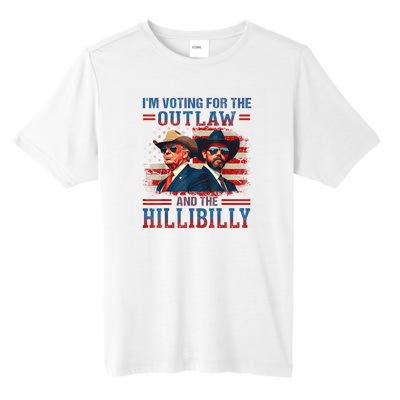 IM Voting For The Outlaw And The Hillbilly Trump Vance 2024 Tall Fusion ChromaSoft Performance T-Shirt