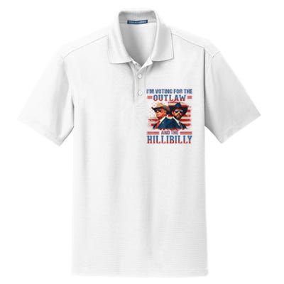 IM Voting For The Outlaw And The Hillbilly Trump Vance 2024 Dry Zone Grid Polo