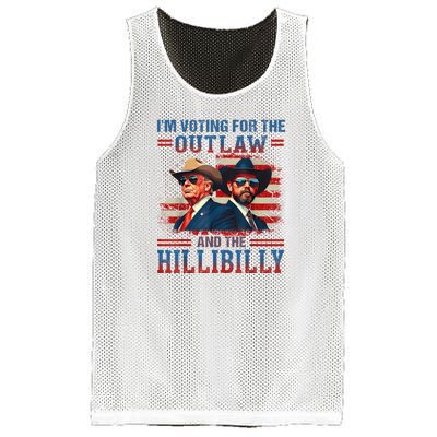 IM Voting For The Outlaw And The Hillbilly Trump Vance 2024 Mesh Reversible Basketball Jersey Tank