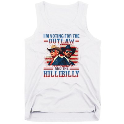 IM Voting For The Outlaw And The Hillbilly Trump Vance 2024 Tank Top