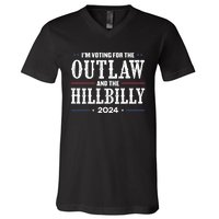 Im Voting For The Outlaw And The Hillbilly 2024 V-Neck T-Shirt